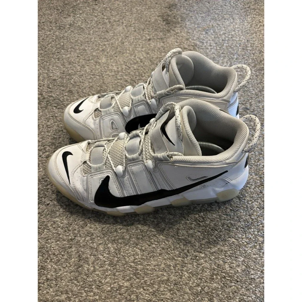Nike Air DQ5014-100 More Uptempo 96  White Mesh Leather Sneakers Men's 11.5M